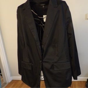 Talbot’s Women’s Plus Size 18W Pinstriped Blazer Suit Jacket NWT